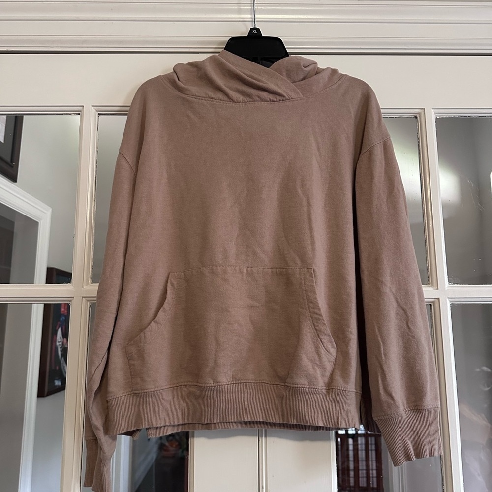 French Laundry Tan Cowl Neck Jacket‎